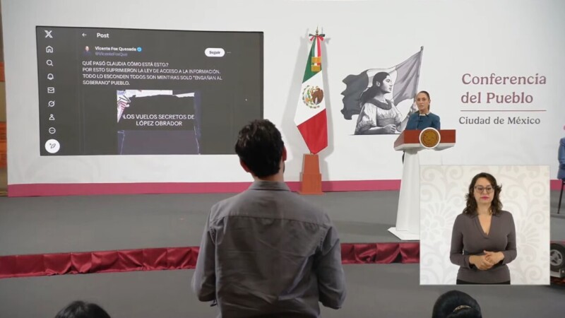 Exhibe Sheinbaum mentiras burdas de Fox para manipular