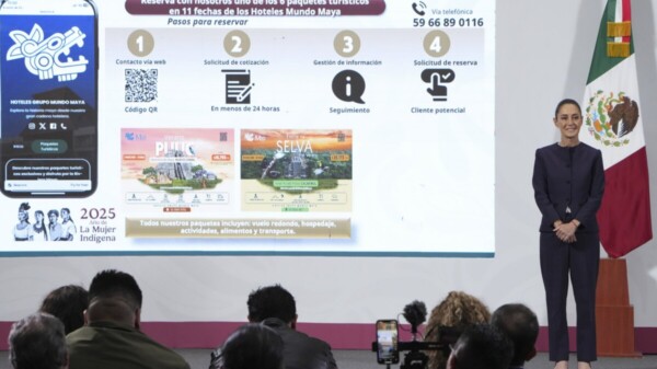 Sheinbaum desmiente que el Tren Maya no tenga pasajeros