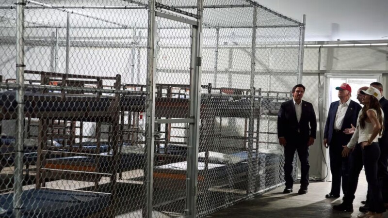 Alcatraz de los caimanes, sin agua y sólo sándwiches