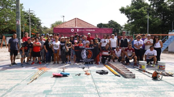 Rehabilita  Gobierno de BJ espacio deportivo en la SM 50