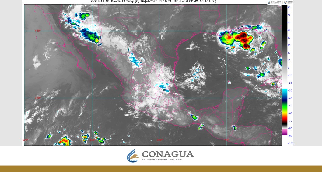 Pronóstico del clima en Quintana Roo para hoy miércoles 16 de julio 2025; ambiente cálido a caluroso; cielo medio nublado a nublado.