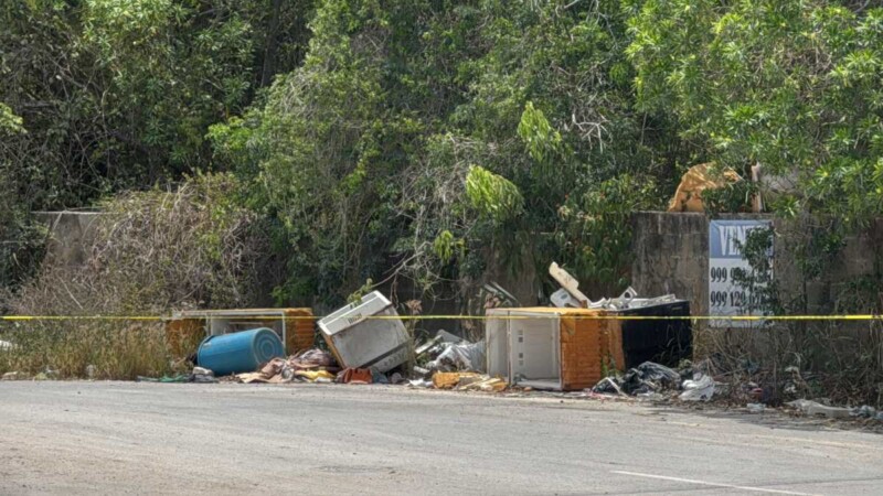 Hallan cuerpo embolsado en la colonia Los Laureles en Cancún (VIDEO)