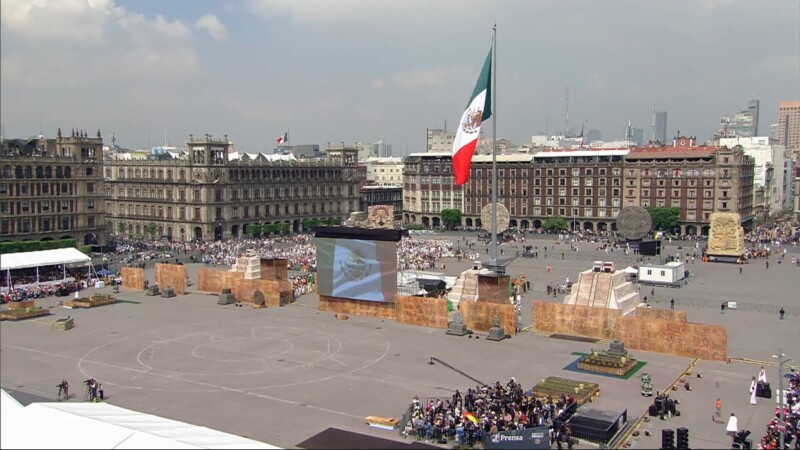 Inicia ceremonia de 7 siglos de fundación México-Tenochtitlan
