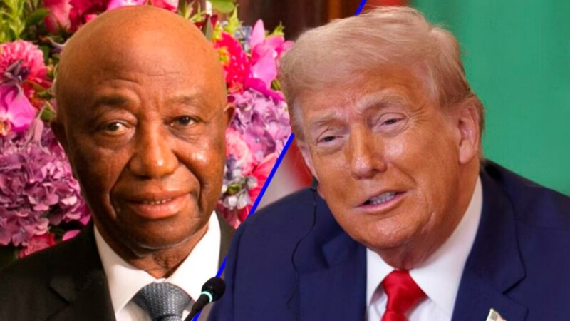 Ridículo de Trump al elogiar inglés de presidente de Liberia