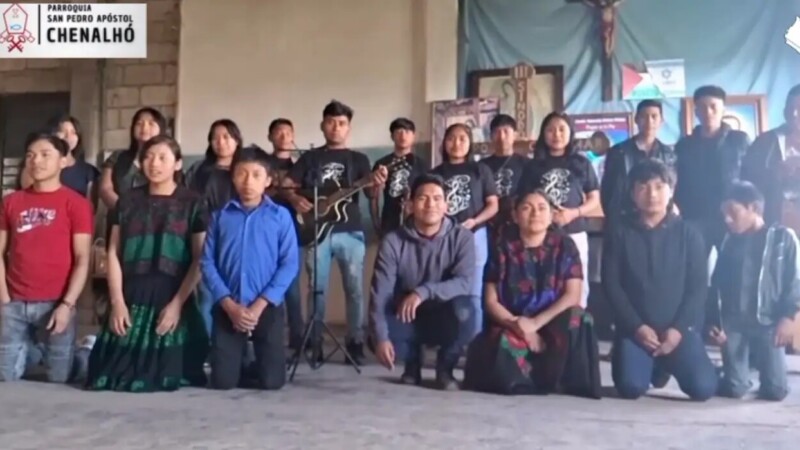 Jóvenes tsotsiles dan apoyo a Palestina; “no están solos”