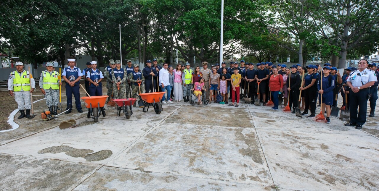 Se rehabilitó a través del Programa de Rescate de Espacios Públicos del Nuevo Acuerdo por la Capital “Que brille Chetumal”.