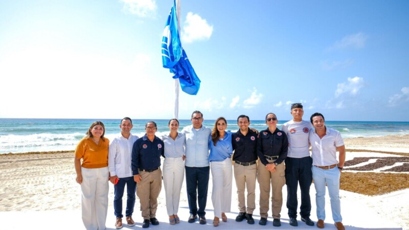 Quintana Roo reafirma su liderazgo ambiental con 49 banderas ‘Blue Flag’ en Cancún para la temporada 2025-2026: Mara Lezama