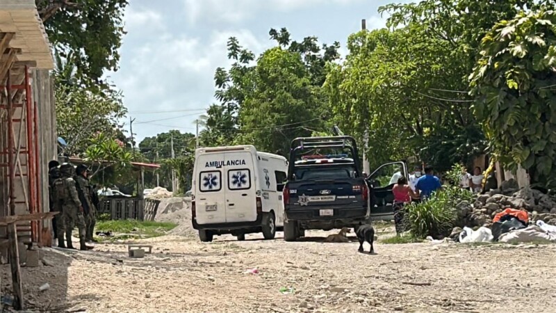 Presunto crimen pasional en la colonia El Milagro en Cancún