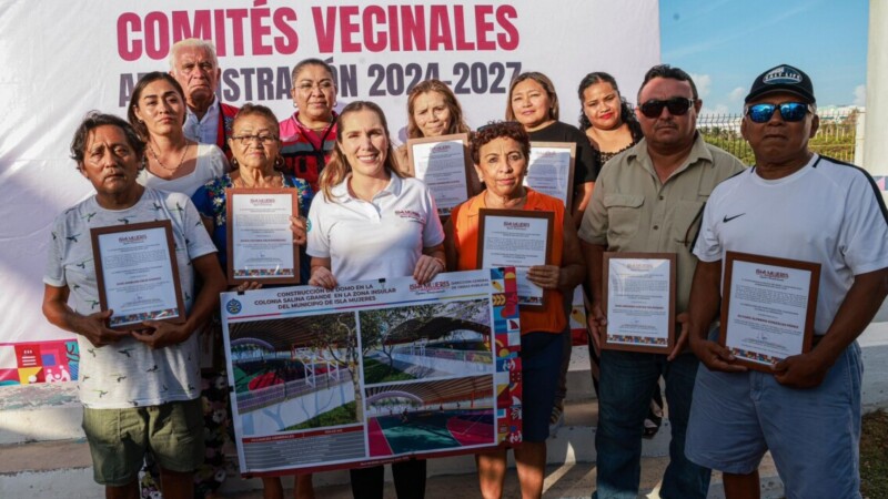 Gobierno Municipal instala Comités Vecinales en la colonia Salina Grande y La Caribeña en Isla Mujeres