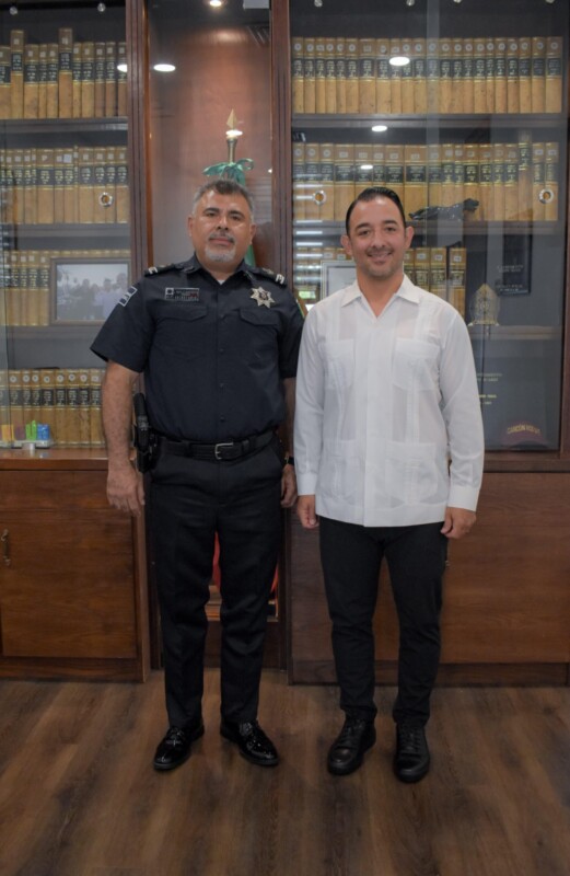 El secretario general del Ayuntamiento, Pablo Gutiérrez, se reunió con el secretario municipal de Seguridad Ciudadana y Tránsito, Jaime Padilla Barrientos.