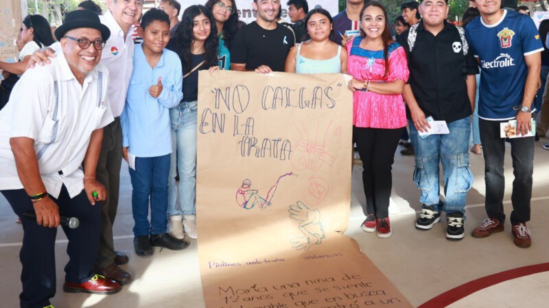 Cancún moviliza a su juventud contra la trata de personas