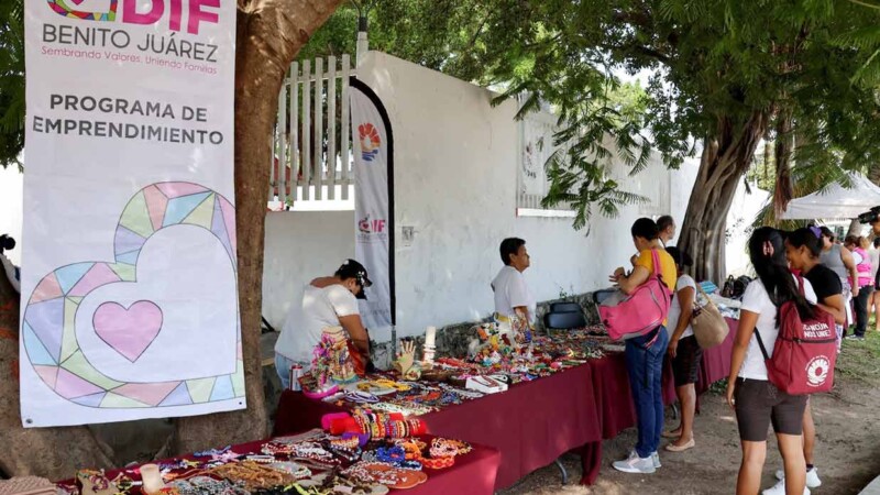 Invita DIF Benito Juárez al mini bazar de mujeres emprendedoras