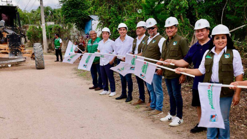 Blanca Merari hace justicia social a Leona Vicario con pavimentación, limpieza y construcción de pozos de absorción