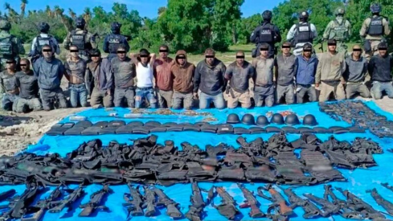 Autoridades desmantelan campamento criminal en Aguascalientes; hay 18 detenidos