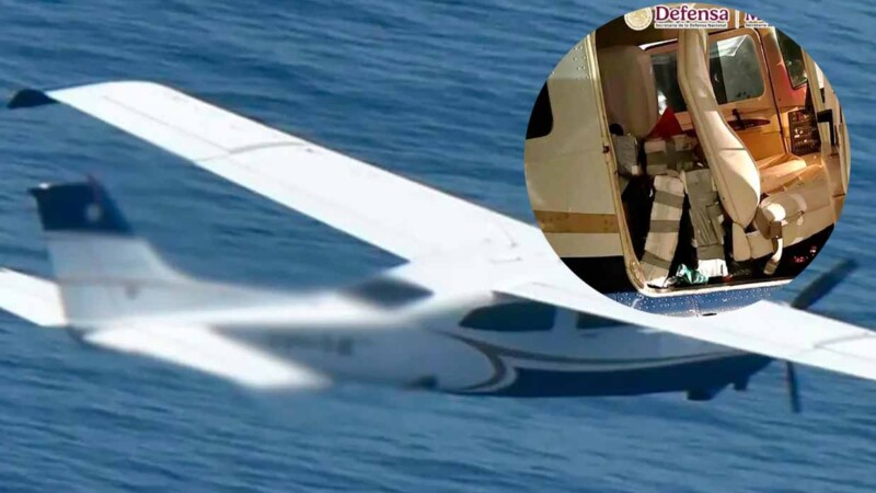 Autoridades interceptan aeronave con más de 240 kilos de cocaína en Colima