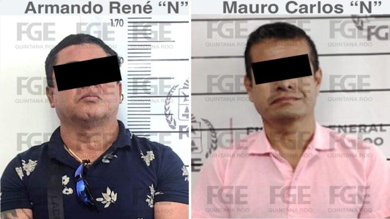 Capturan a dos policías de investigación por extorsión en Cancún
