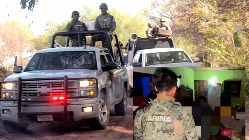 Fuerzas armadas rescatan a ocho secuestrados en zona rural de Sinaloa