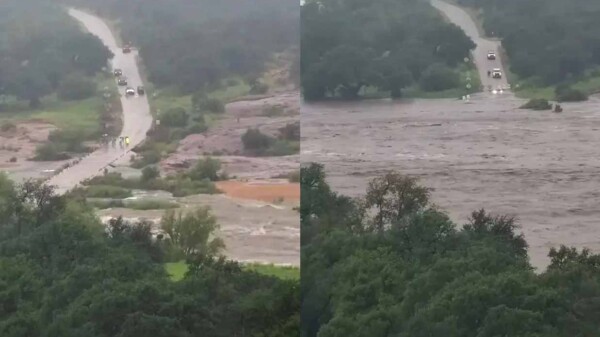 Video muestra la impresionante crecida del río Llano en Texas