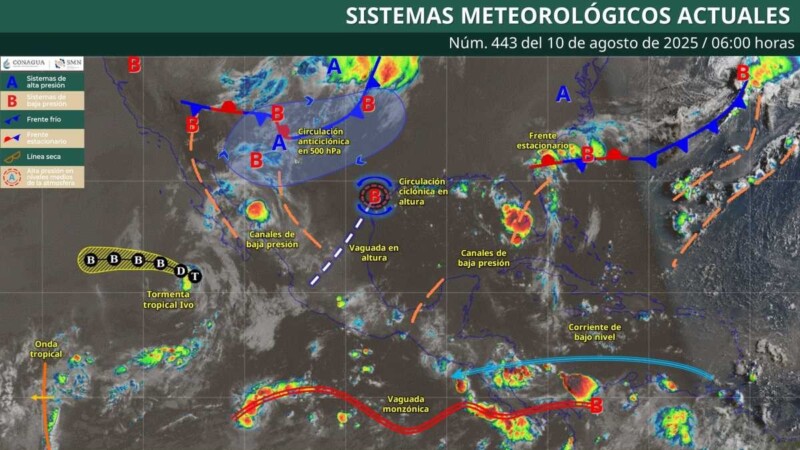 Pronóstico del clima en Quintana Roo para hoy domingo 10 de agosto 2025