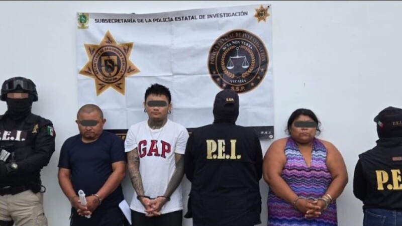 Detienen por narcomenudeo a una familia en la colonia Guadalupana en Mérida