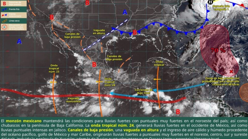 Pronóstico del clima en Quintana Roo para hoy jueves 21 de agosto 2025