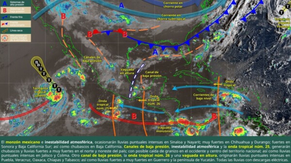 Pronóstico del clima en Quintana Roo para hoy martes 26 de agosto 2025