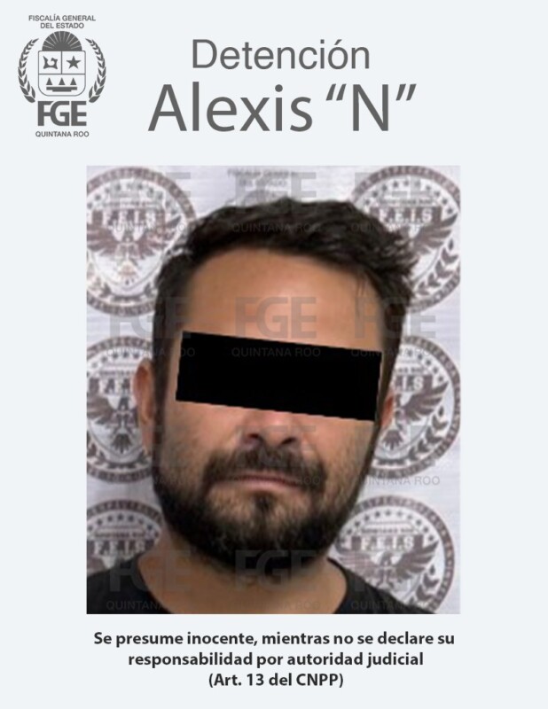 Capturan a sujeto por el delito de extorsión en Cancún; Alexis “N” está implicado en atentado incendiario contra una clínica en la Región 229.
