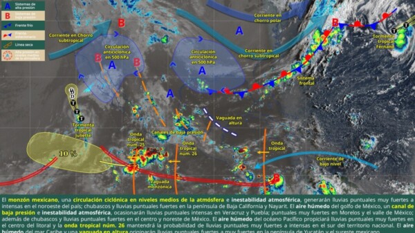 Pronóstico del clima en Quintana Roo para hoy miércoles 27 de agosto 2025