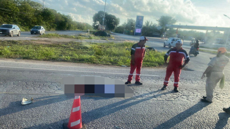 Fatal accidente en el libramiento de la autopista Mérida-Cancún