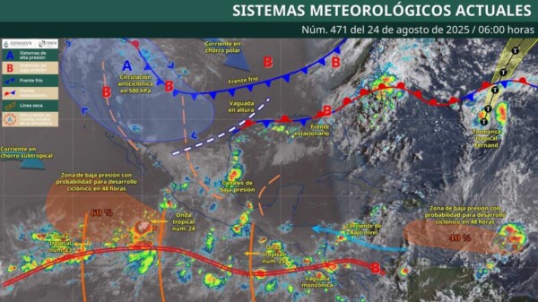 Pronóstico del clima en Quintana Roo para hoy domingo 24 de agosto 2025
