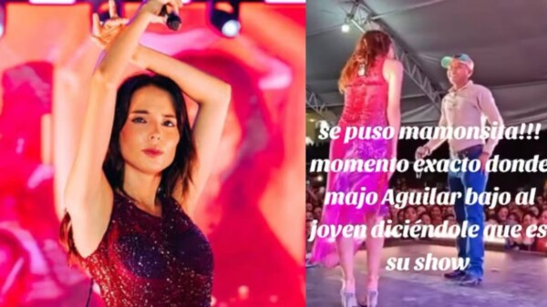 “Es mi show”: la respuesta de Majo Aguilar a fan que insistió en seguir cantando con ella