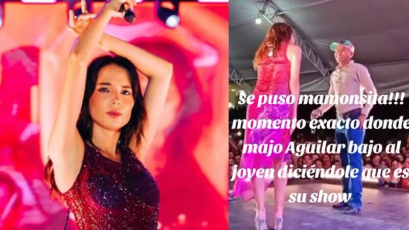 “Es mi show”: la respuesta de Majo Aguilar a fan que insistió en seguir cantando con ella