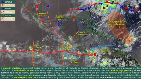 Pronóstico del clima en Quintana Roo para hoy jueves 21 de agosto 2025