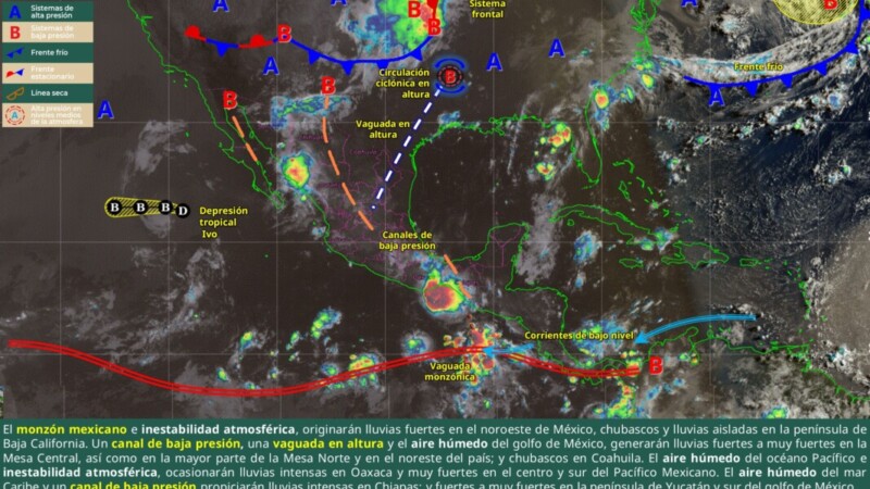 Pronóstico del clima en Quintana Roo para hoy lunes 11 de agosto 2025