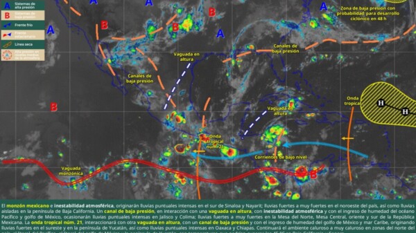 Pronóstico del clima en Quintana Roo para hoy martes 12 de agosto 2025