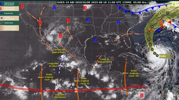 Pronóstico del clima en Quintana Roo para hoy lunes 18 de agosto 2025