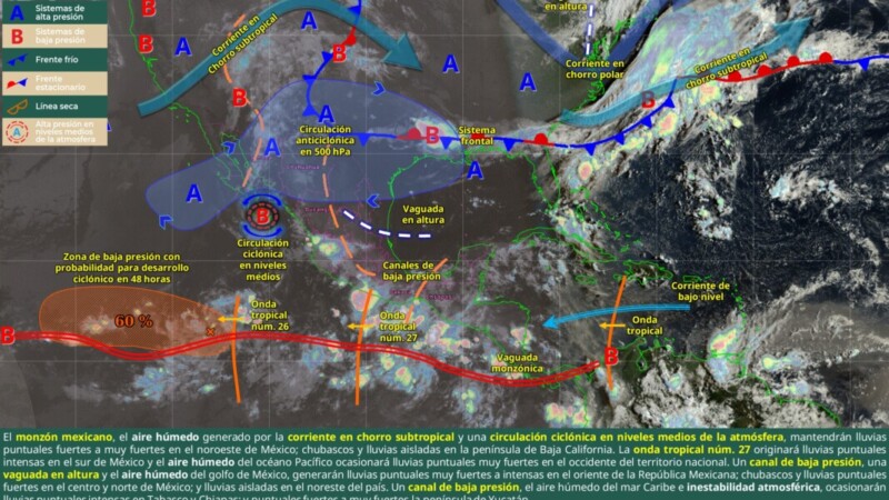 Pronóstico del clima en Quintana Roo para hoy viernes 29 de agosto 2025