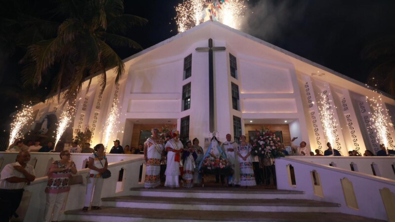 Isla Mujeres celebra con fe y tradición las fiestas patronales en honor a la Virgen de la Asunción