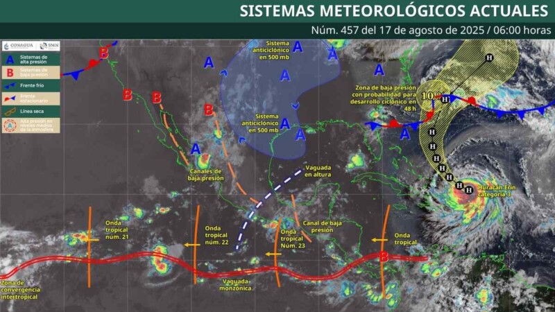 Pronóstico del clima en Quintana Roo para hoy domingo 17 de agosto 2025