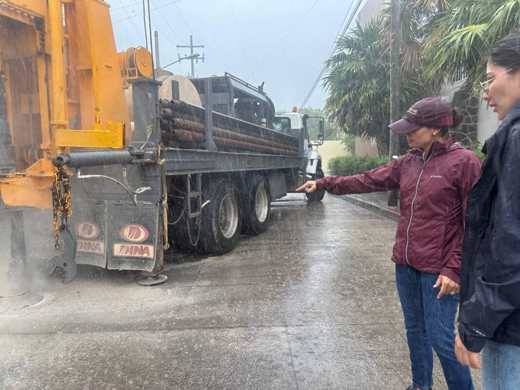 El proyecto contempla 395 metros lineales de perforación y nueve pozos de absorción, dio a conocer la presidenta municipal benitojuarense.