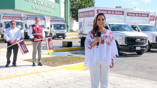 Participa Mara Lezama con la presidenta Sheinbaum en el arranque de la Estrategia Nacional de Rutas por la Salud