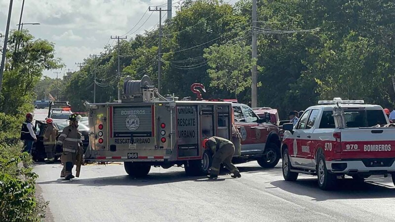 Accidente en el Arco Vial de Cancún deja un muerto y dos heridos