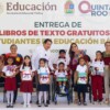 Respalda Ana Paty peralta entrega de libros de texto gratuitos con Mara Lezama y Mario Delgado para niños quintanarroenses
