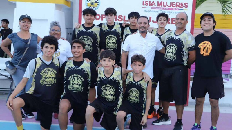 Isla Mujeres inaugura la Primera Copa de Básquetbol para impulsar el deporte y fortalecer el tejido social