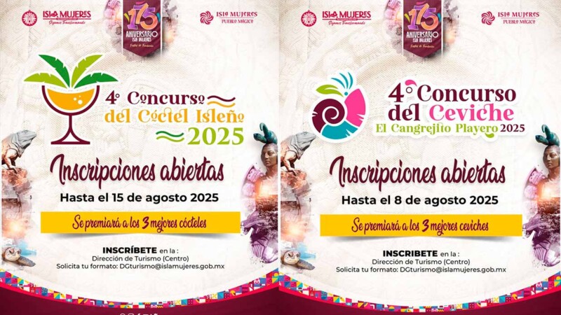 Gobierno Municipal invita a chefs, mixólogos y público en general a participar en los concursos del Ceviche y Coctel Isleño