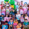Atenea Gómez Ricalde entrega inicia la entrega de mochilas a niñas y niños de Isla Mujeres
