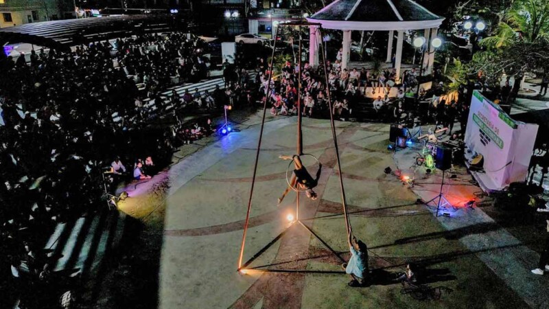 Exitosa noche de circo, vivió Puerto Morelos