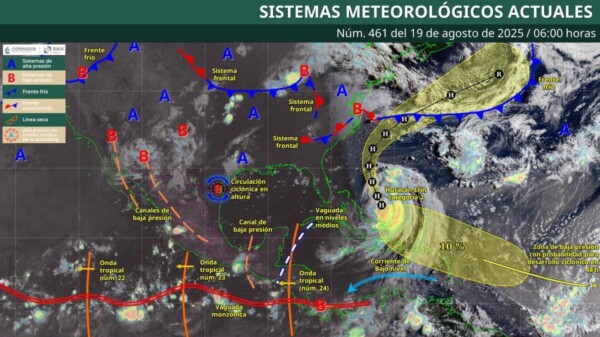 Pronóstico del clima en Quintana Roo para hoy martes 19 de agosto 2025