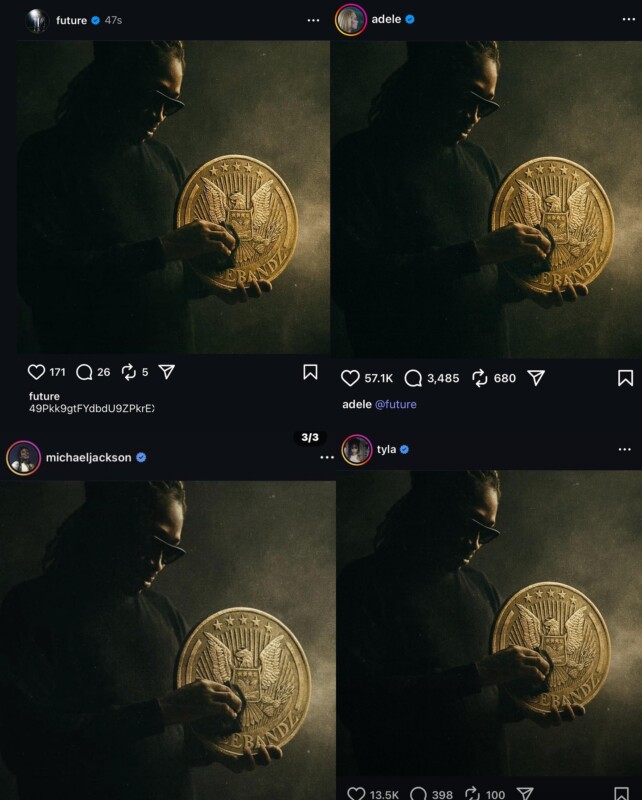 Hackean cuentas de famosos y dejan misteriosa imagen