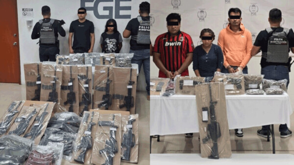 Incautan droga y poderoso arsenal a narco célula en Playa del carmen